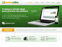 Tablet Screenshot of contasonline.com.br